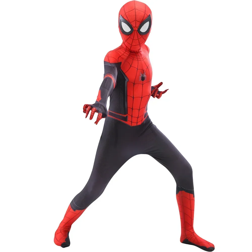 Film Ijzeren Spin Cosplay Verbazingwekkende Disfraz Spiderman Bevestigd Masker Carnaval Feest Pakken Superheld Bodysuit Voor Kinderen Volwassen