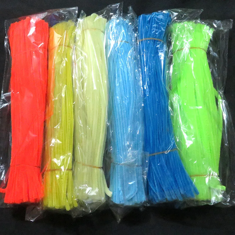 

500/1000 шт., плюшевые синельные палочки для творчества