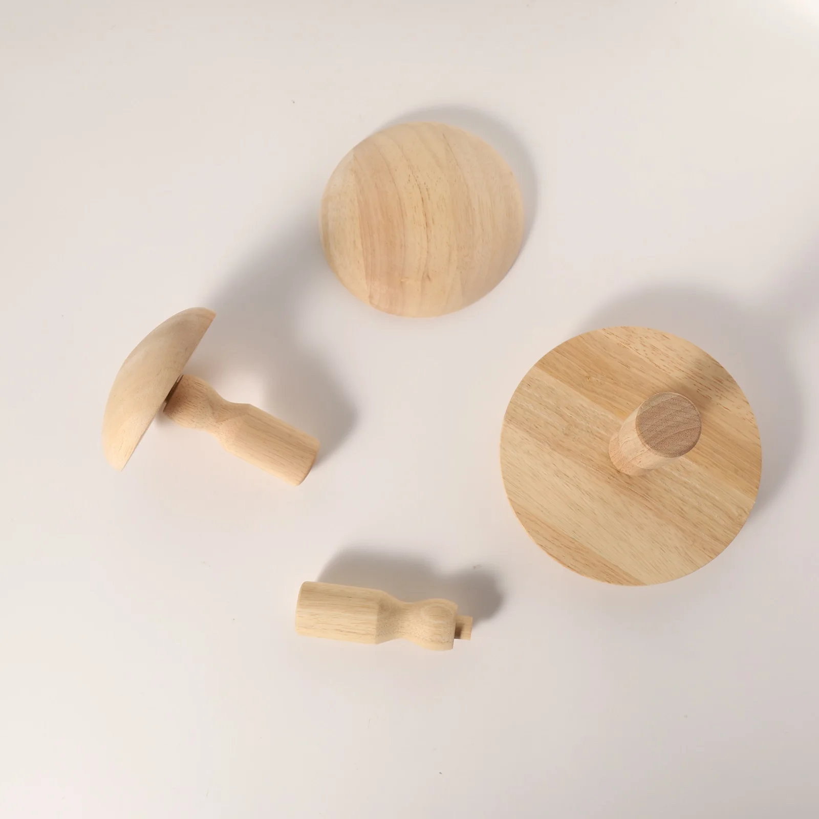 Pottery Molds 4.5'',5.5'',6.5'',7.5",8.5",9.5",10.5" Plaster Molds Wood Pottery Tools with Handle Ceramic for
