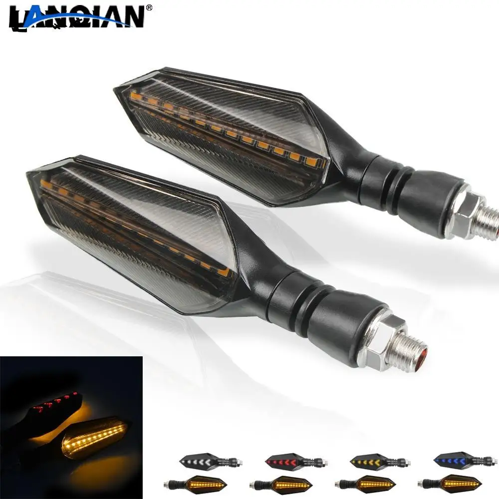 

Universal Motorcycle Turn Signals Flowing Water LED Light Tail Brake Light For Kawasaki VULCAN/S 650cc Z800 E veRsion 2013-2019