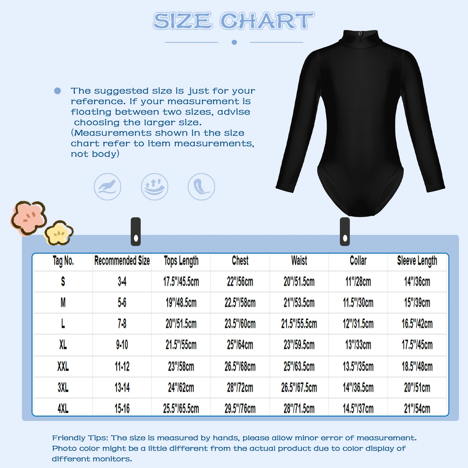 Kids Long Sleeve Ballet Bodysuit Leotard White Girls Ballerina Dance Costume