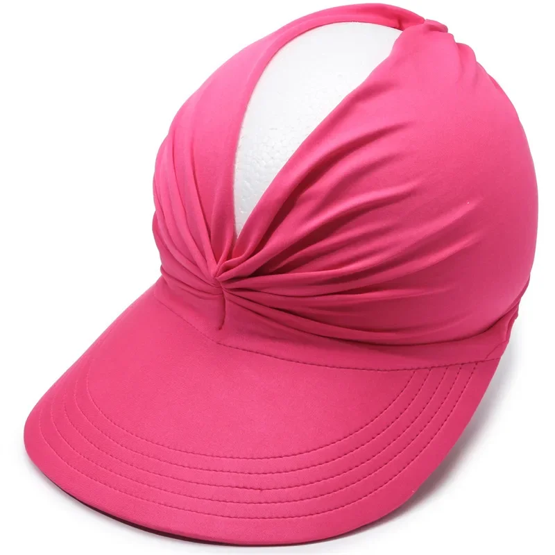 1PC Outdoors Sport Visor Hats Empty Top Baseball Sun Cap Ladies Sun Hats with UV Protection Beach for Young Girls Women