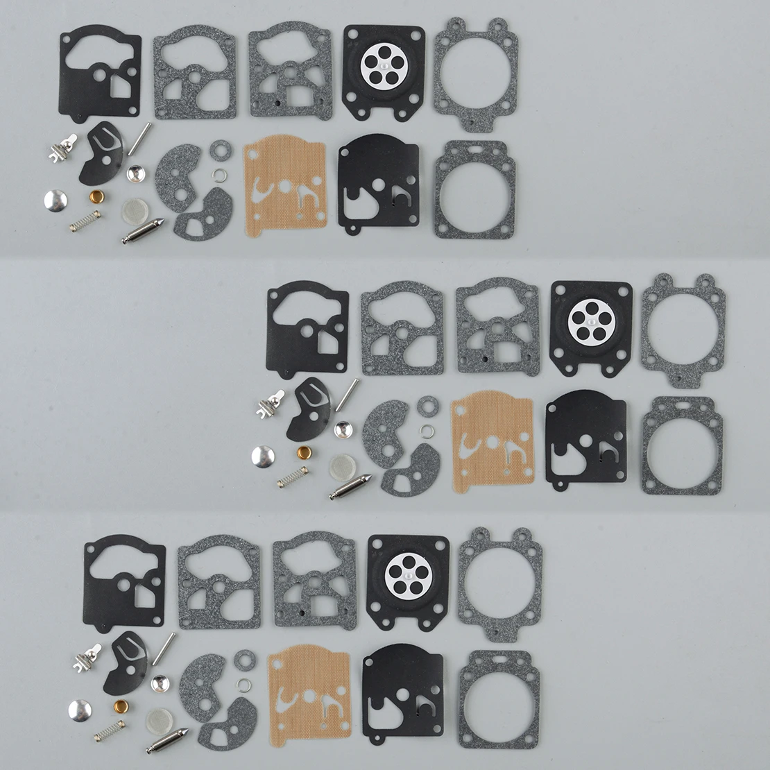 

LETAOSK 3 Sets Carburetor Diaphragm Gasket Repair Kits Fit For Walbro WA WT Series Poulan Home lite Weedeater McCulloch Chainsaw