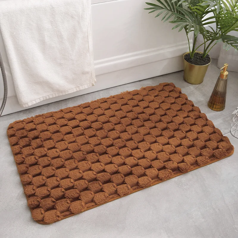 thumbnail image 1 of Alfombrilla de baño de espuma viscoelástica Olanly, superabsorbente, antideslizante, para ducha de casa, de terciopelo, 1 of 5
