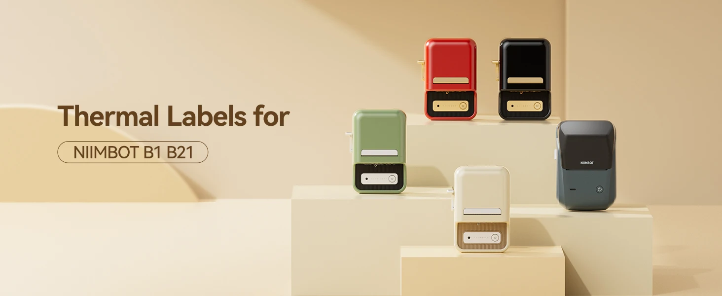 Description Picture 2 of itemNIIMBOT B21 Bluetooth Label Printer Portable Handheld Thermal B1 Mini Printer For Barcode QR Code Price Sticker Labeling Machine