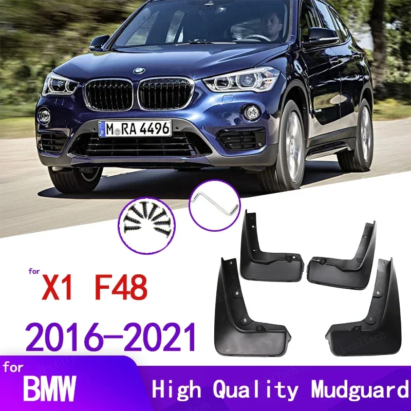 

4pcs Black Mud Flaps for BMW X1 F48 2016 2017 2018 2019 2020 2021 Mudflaps Splash Guards Mud Flap Front Rear Mudguards Fender