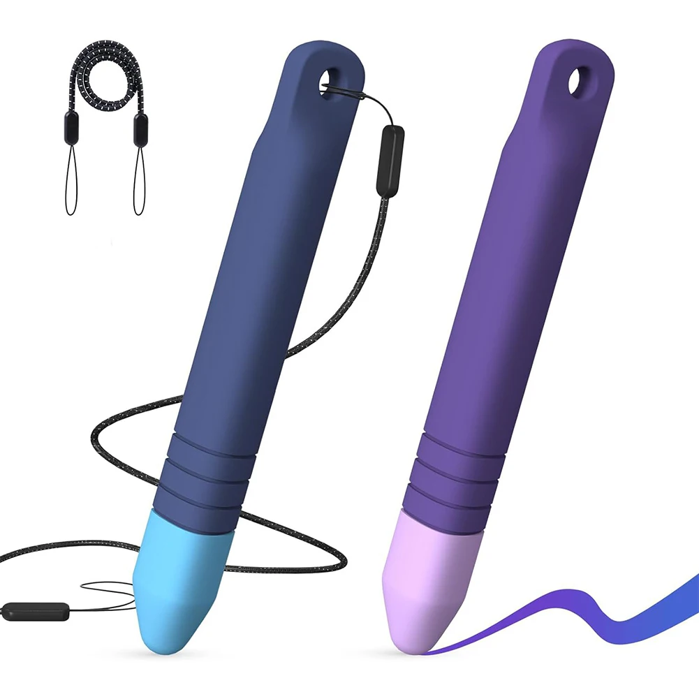 Penne Stilo Per Bambini Con Matita Per Penna Stilo Massaggiagengive Matita Digitale Anti-Rotolamento Per Ipad Air Mini Pro Per Amazon Fire Kids