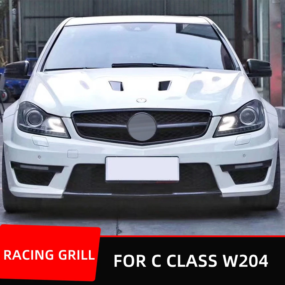 Front Grille Racing Grill Tuning For Mercedes Benz C Class W204