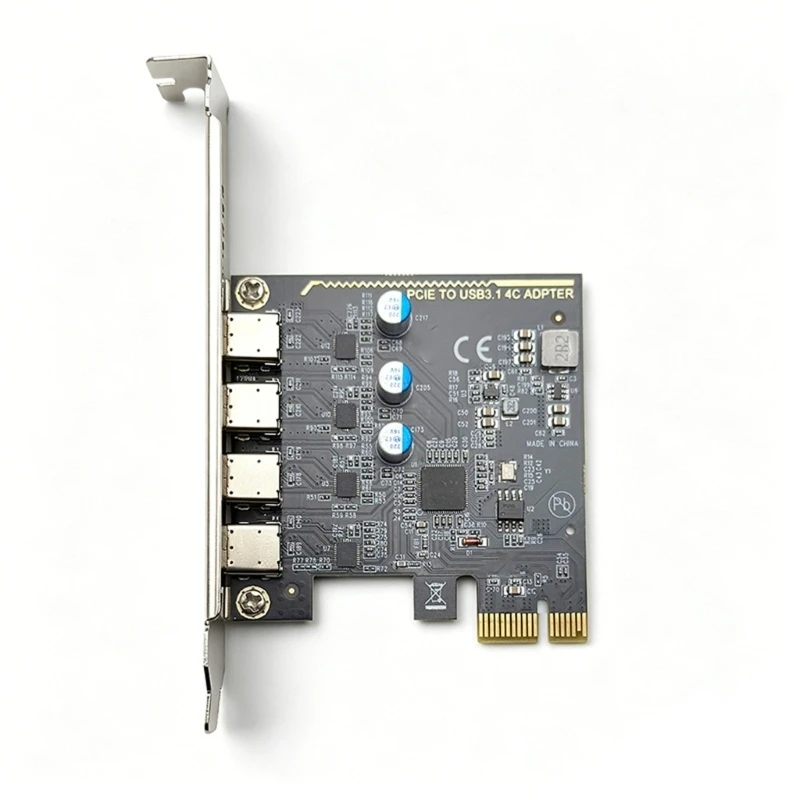컴퓨터용 4개의 C형 포트 고속 5Gbps 데이터 전송 기능을 갖춘 PCIe USB3.0 카드