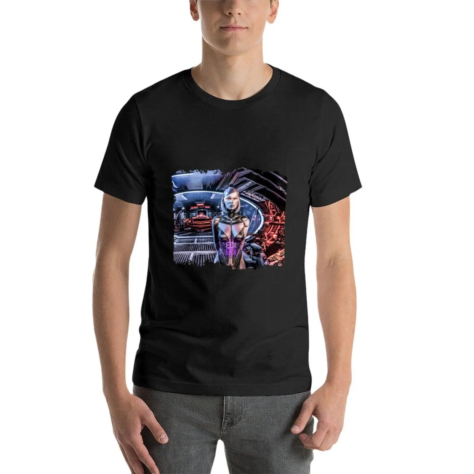 Mass Effect 에디 티셔츠, 여름 의류, 남성 상의, 여름