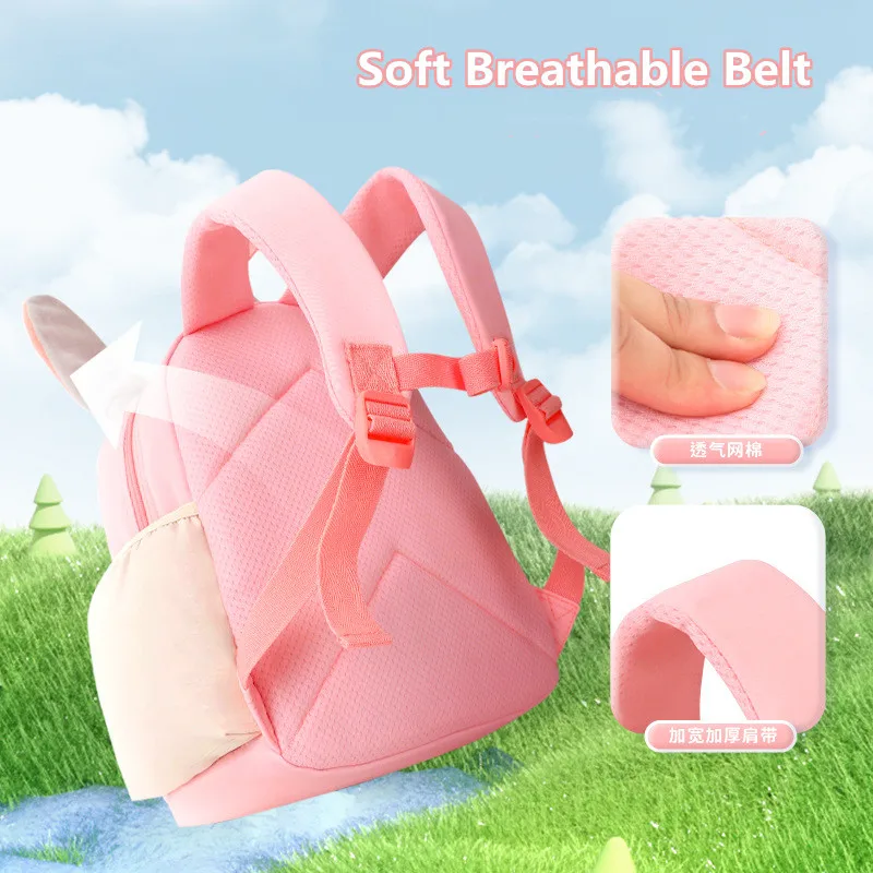 Disney Judy Girl Kindergarten Backpack Student Shoulder Orthopedic School Bag Large Capacity Light Water Proof Gifts Mochilas