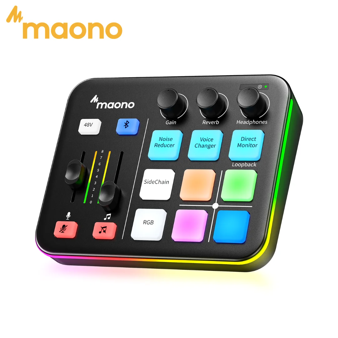Maono PD100 ゲーミングオーディオミキサー（G1NEO 新品付き） 日本上陸】可愛くてコスパ最強！MAONO ゲーミングオーディオ