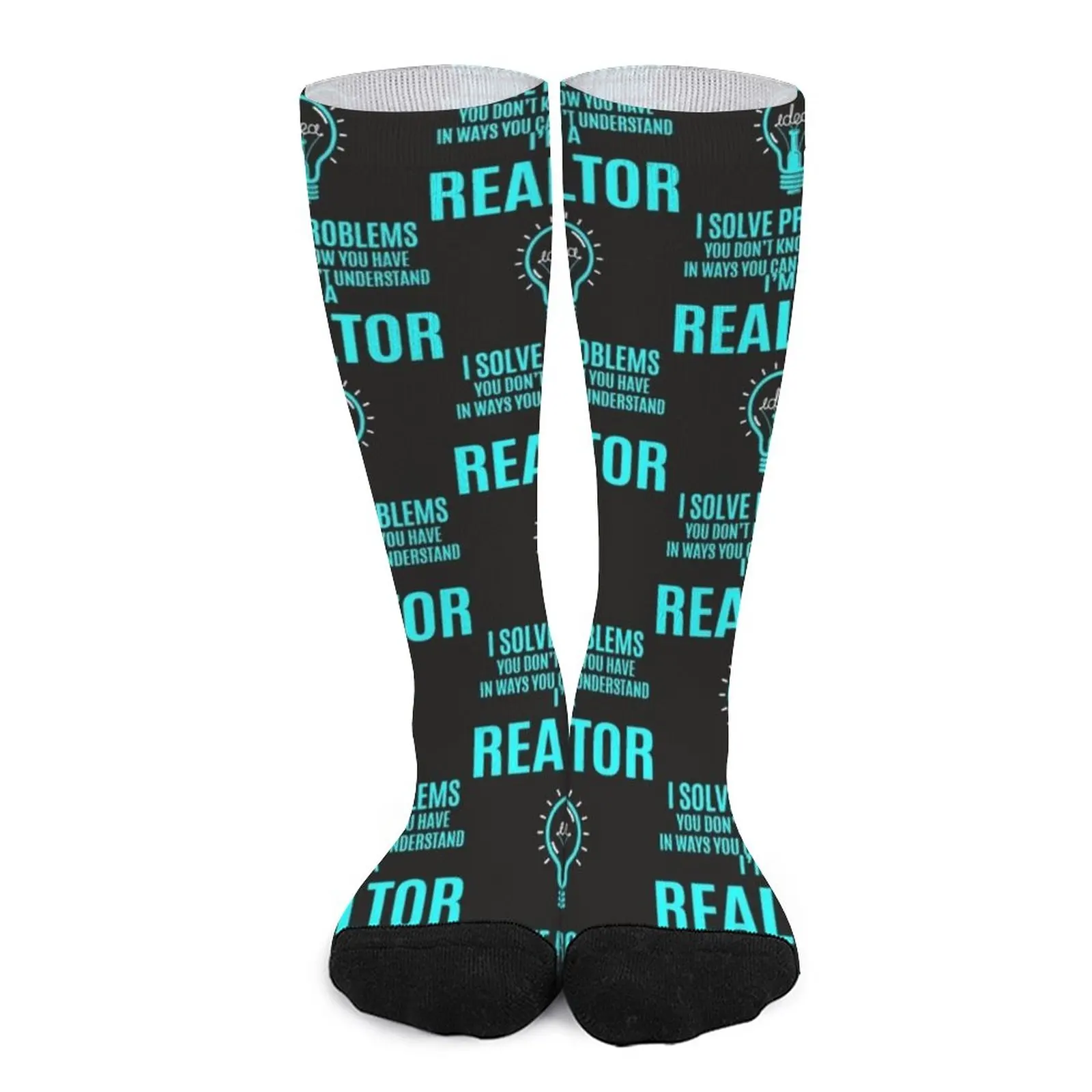 Realtor I Solve Problems Socks cool socks socks ladies Stockings Socks Women's