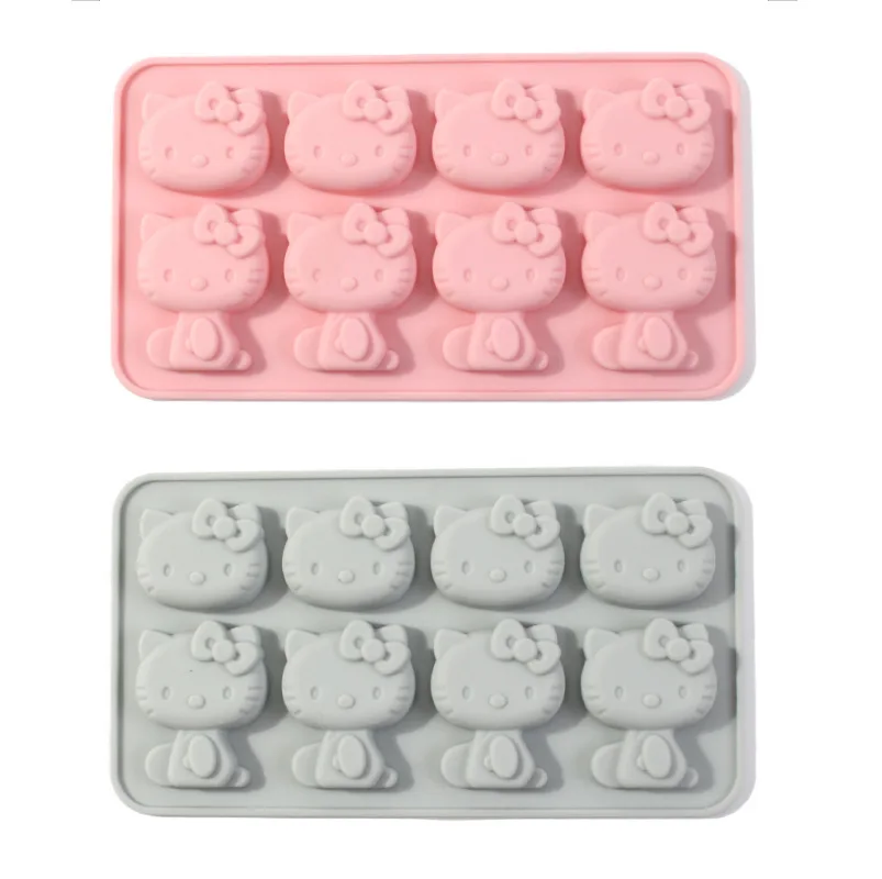 Sanrio Anime Hellokitty Silicone Molds Kawaii Cute Cat Cartoon Diy Iced Chocolate Chip Cookies Fondant Model Baking Supplies Y2K tesla model 3 y original car smart call remote control car key accessories supplies