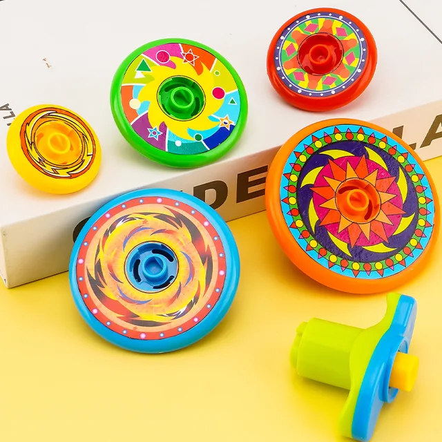 Stacked Spinning Top Kids Gyro Multi Layer Rotate Folding Toy Kids Gyroscope Launcher Rotating Toys Fun Birthday Party Favors 4