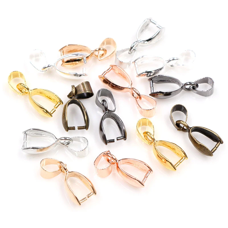50 teile/los 5x14mm 6x17mm 8x20mm 7 Farben Anhänger Verschlüsse Clips Bails anschlüsse Charme Perlen Halskette Schmuck, Die Entdeckungen