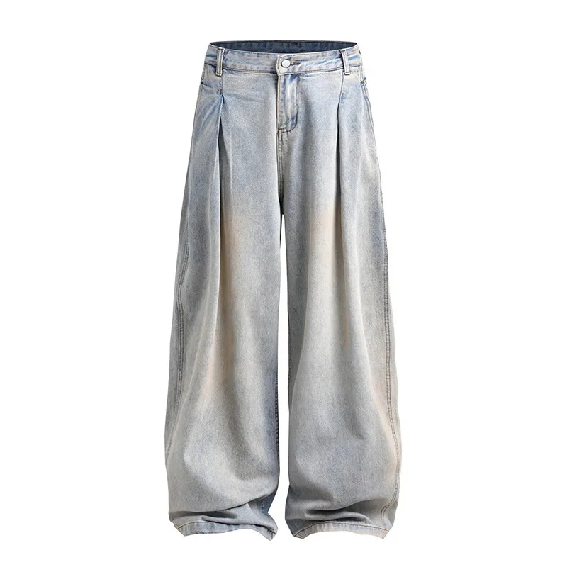 Y2K Harajuku Gradient Vintage Washed Baggy Jeans Women Streetwear Punk Hip Hop Loose Casual Joker High Waist Wide Leg Denim Pant 6