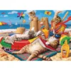 1000 Pieces BEACH CAT Jigsaw Puzzles for Adults Home Decor Games Family Fun Floor Puzzles Educational Toys for Kids 3