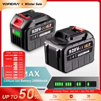 Yofidra 388VF Battery Rechargeable 22500mah 15000mah Lithium Ion Battery 928VF Li-ion Battery For Makita Electric Power Tool 1