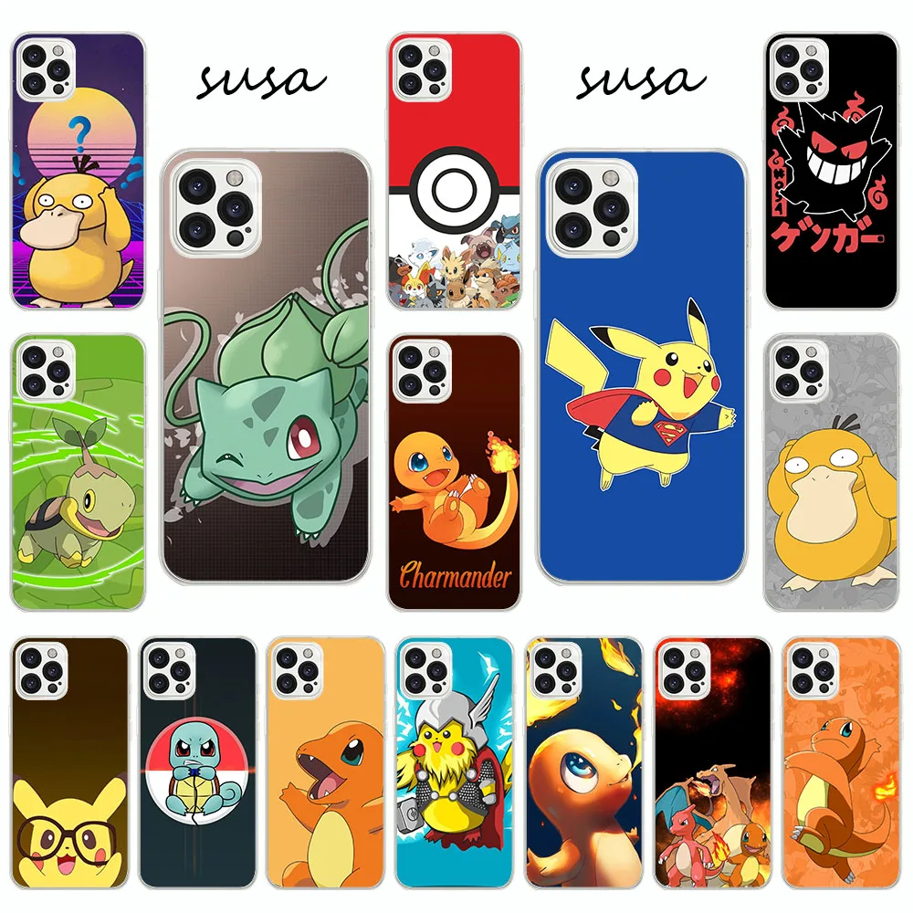Custodia Morbida Per Realme Narzo 50 50A C17 9 10 Prime Pro Plus Lk-56 Pokemon