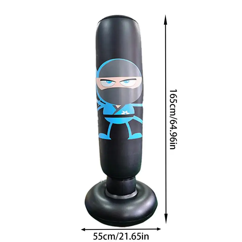 Kids Punching Bag 65inch Stand Kids Punching Bag Toy Stable Inflatable Boxing Boxing Equipment Inflatable