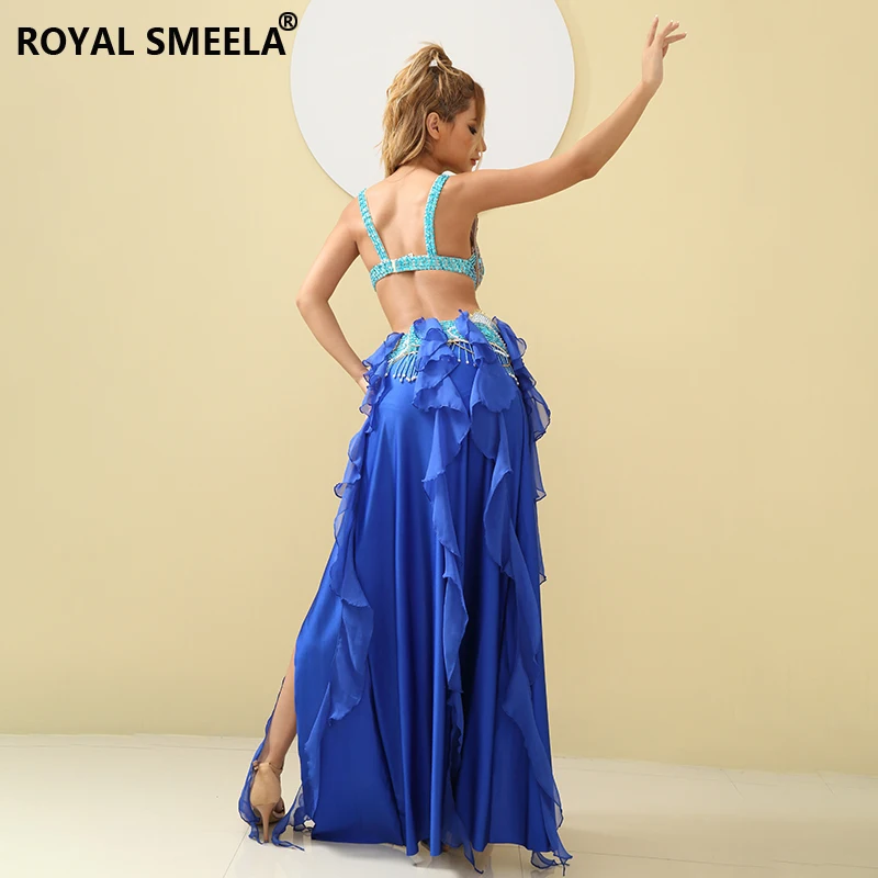 Bauchtanz Kostüm 4-teilig - Chiffon Set Mit Strass