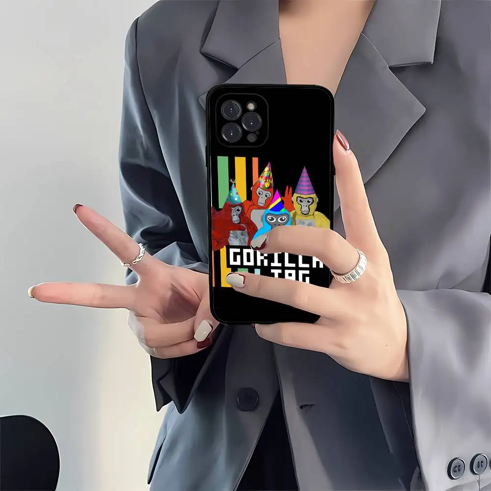Gorilla Tag Jmancurly Monke Shockproof Black Soft Phone Cover