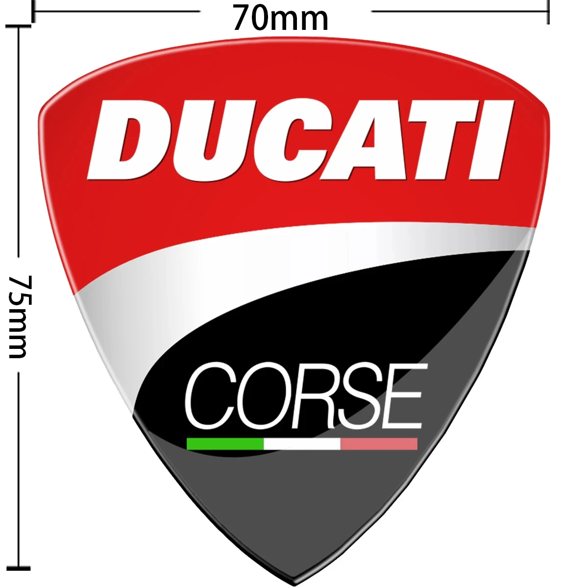Motorcycle 3D Gel Ducati Corse Sticker 3 D Decal Helmet Emblem motorcycle stickers