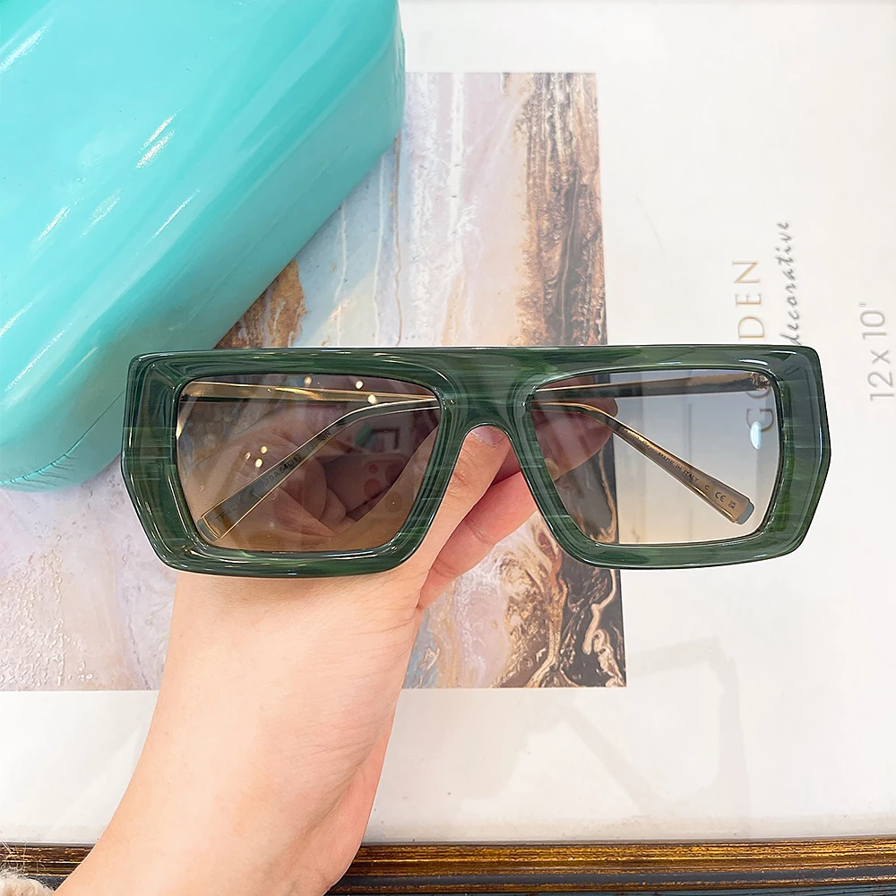 

Narrow Width Rectangle Style Sunglasses For Women Retro Trendy Acetate Customizable lenses Hand Craft Solar Glasses