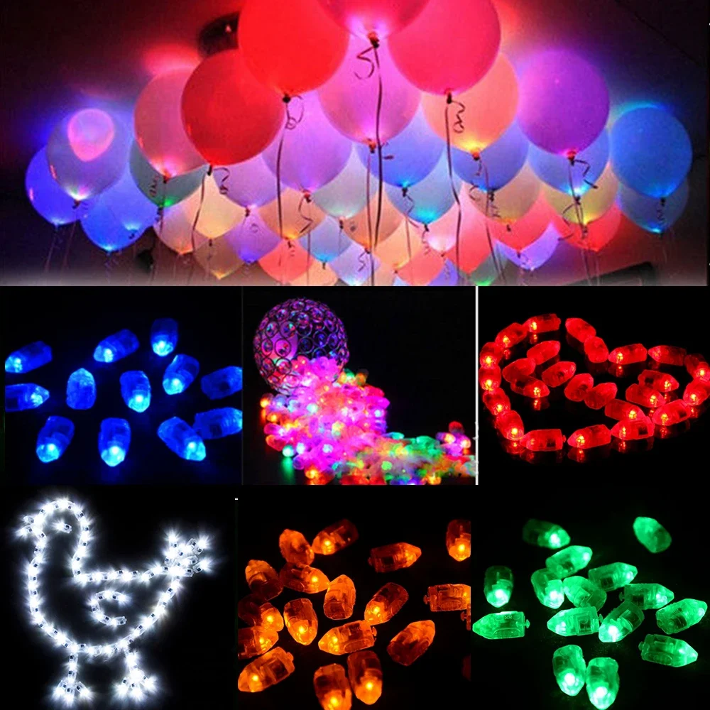 

50pcs Led Balloon Lamp Festival Lighting Cute Luminous Decorative Color Lamp Party Lights Christmas Gift Wedding Decoration