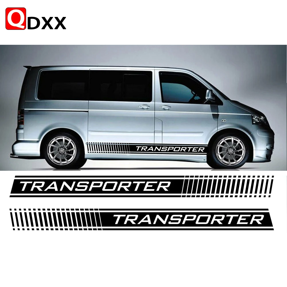 Per Vw Transporter Camper Van Graphics T4 T5 T6 Caddy Car Door Gonna Laterale Adesivi Decalcomanie Per Il Corpo In Vinile Accessori