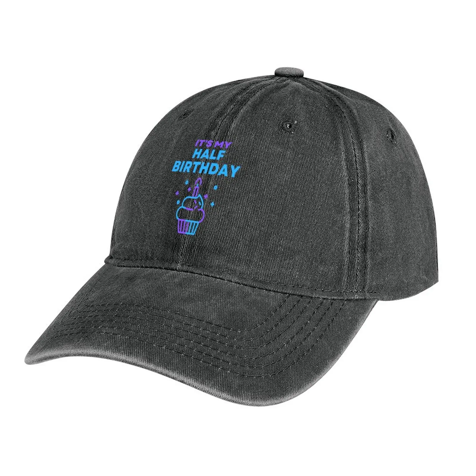 

Its My Half Birthday Art Cowboy Hat New Hat Snap Back Hat Women's Men's