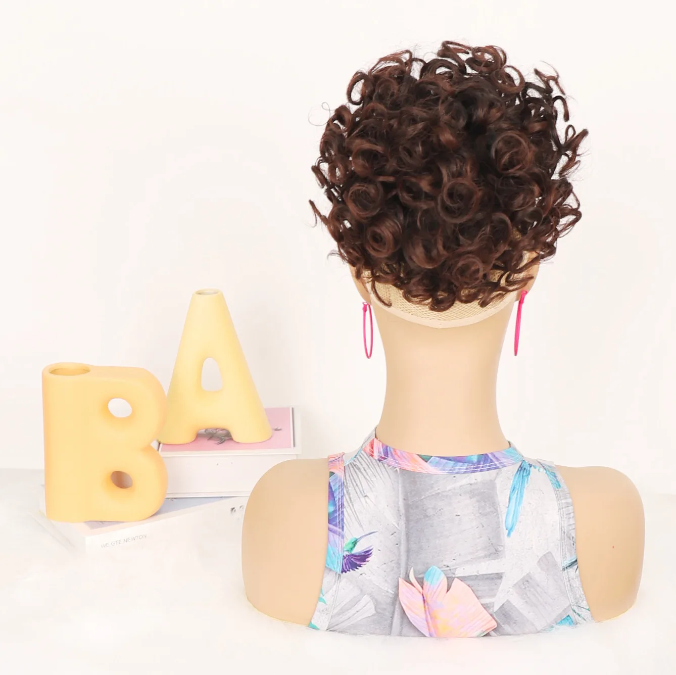 Unordentliches Dutt-Haarteil für Frauen, elastischer Kordelzug, lockere Welle, großer lockiger Dutt, synthetischer Puff-Pferdeschwanz-Verlängerungs-Haar-Chignon – Detail 3
