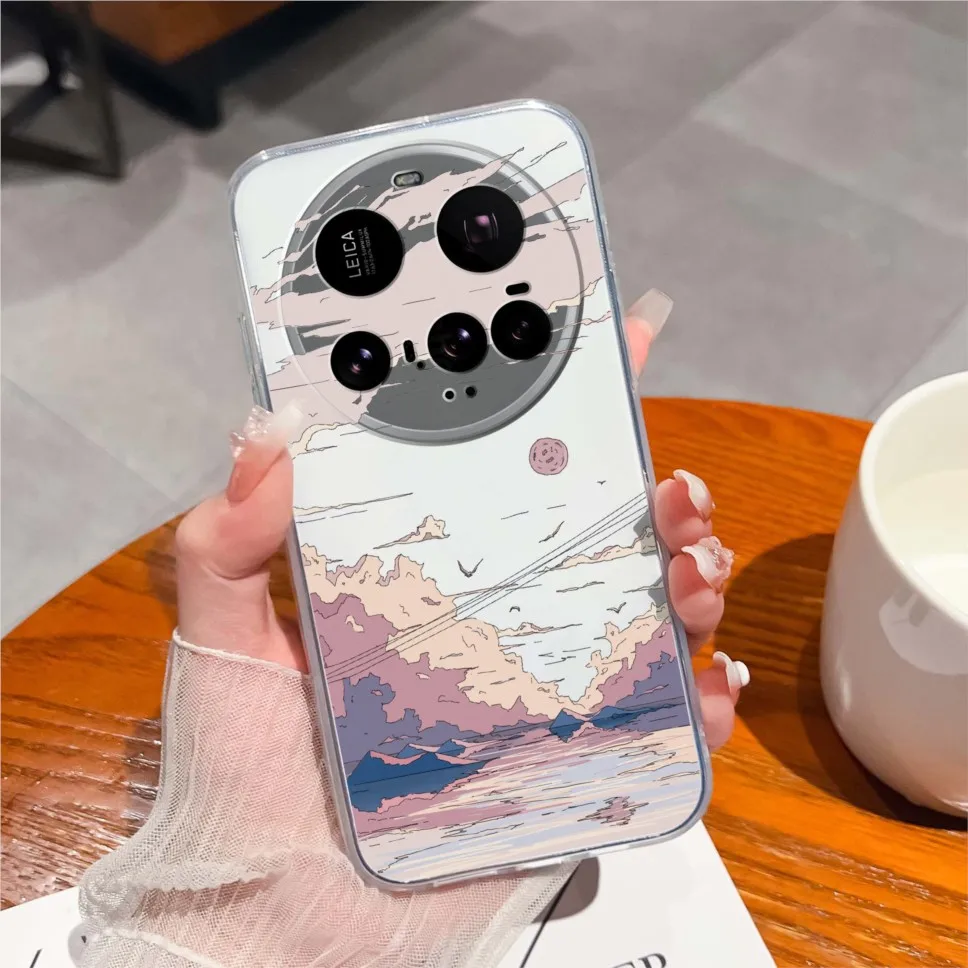 Floral Clear Silicone Anti-Drop Protective Smartphone Case