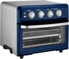 Air Fryer + Convection Toaster Oven, 8-1 Oven with Bake, Grill, Broil & Warm Options, Stainless Steel, TOA-70 (Navy Blue) 2