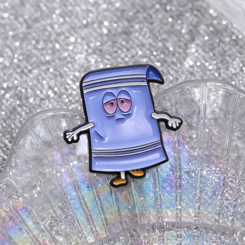 Lustige Anime Komödie Film Emaille Pins Cartoon niedlichen Handtuch Broschen Revers Abzeichen Rucksack Zubehör Hut Schmuck Geschenk für Kinder Freunde – Detail 4
