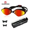QUESHARK Adults Teens HD Anti-Fog Swimming Goggles Water Sport Diving Waterproof Swim Glasses With Portable Box Set 1