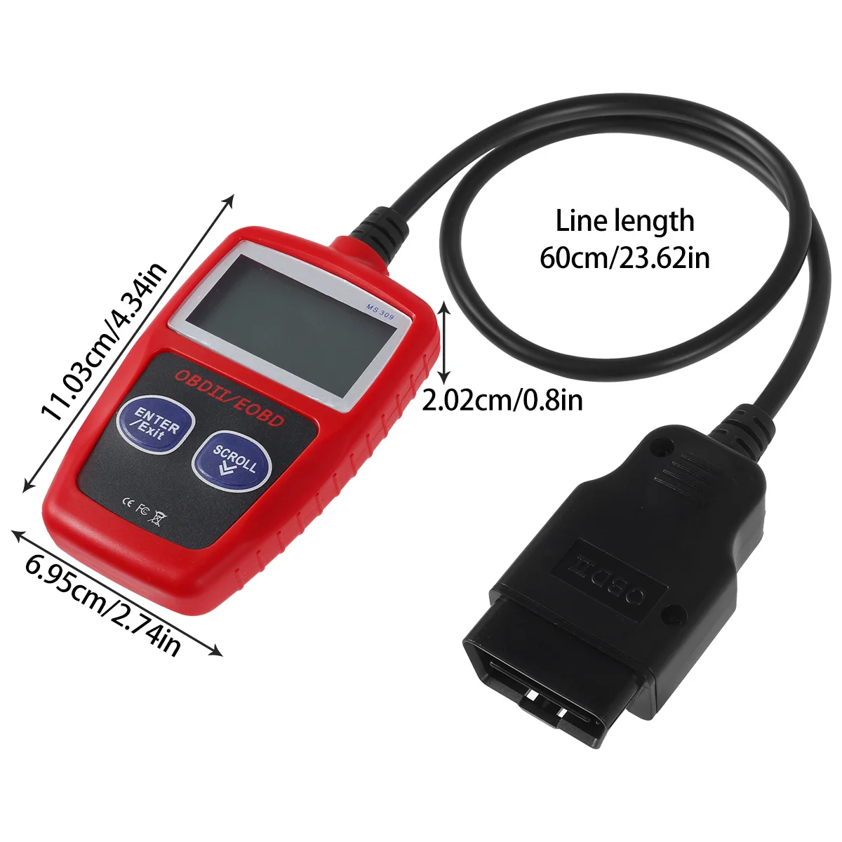 MP69033 Lettore Di Codici Di Errore Motore Universale Scanner OBD2 Strumento Diagnostico Can Per Tutte Le Auto Con Protocolli Obd Ii Dal 1996 Giallo 82885153
