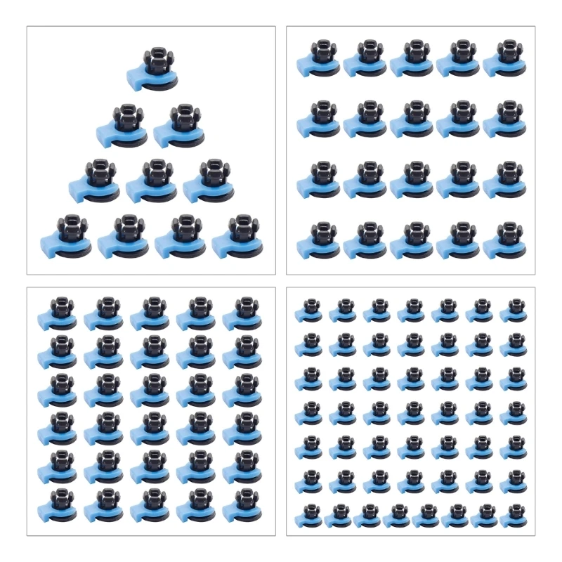 10/20/30/50Pcs Clip Pipe Embedded Clamp Bowden Coupling for Metal V6 Heatsink Hotend Tube 4MM Collet Extruder Connector Dropship