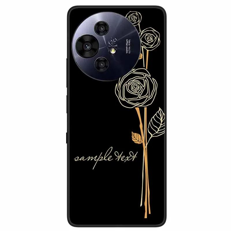 Floral Relief Painted Soft Silicone Phone Case - 6.8