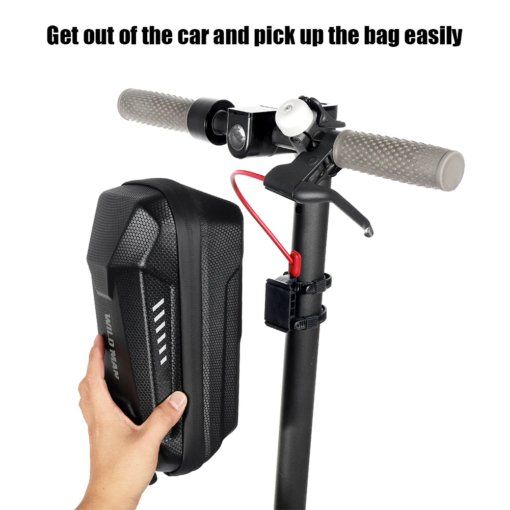 WILD MAN Waterproof Electric Scooter Pouch PU Hard Shell Packs for M365 Pro