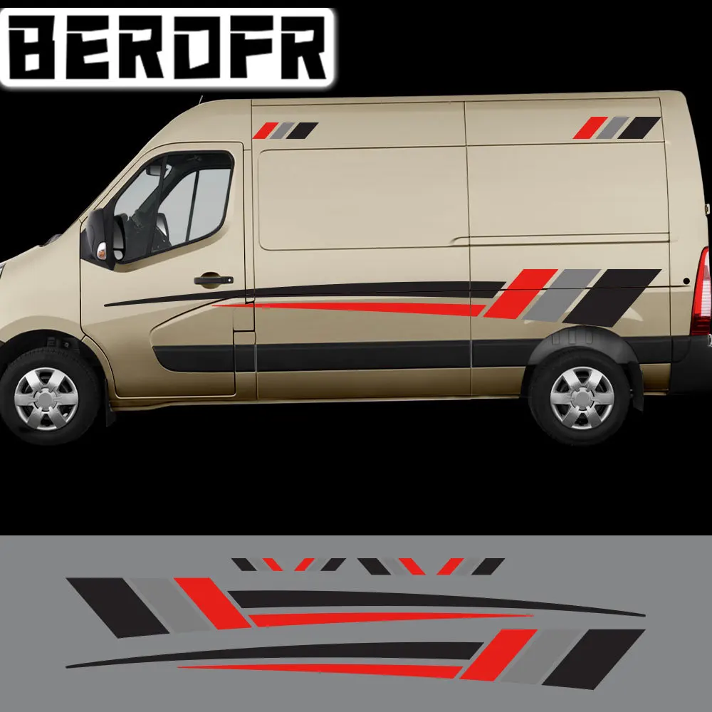 

Боковые наклейки кузова фургона для Renault Master Nissan NV400 Opel Vauxhall Movano автомобильные наклейки для жилых прицепов графические Наклейки Аксессуары для автотюнинга
