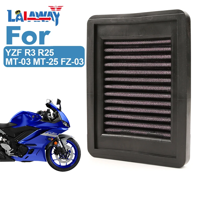 

Motorcycle Air Filter Motor Bike Intake Cleaner For YAMAHA YZF R3 R25 MT-03 MT-25 FZ-03 ,Air Filter