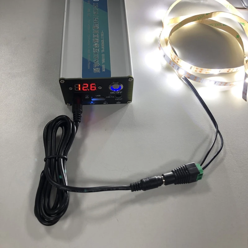 

Входной сигнал 12 В-24 В, USB 5 В + 5,5x2,5 мм, 12 В-24 В, регулируемый выходной источник бесперебойного питания ИБП для Прямая