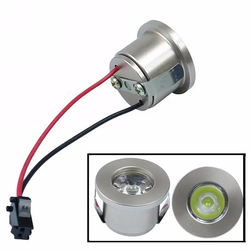 1W /3W LED White/Warm White AC 85-265V Mini Surface Mounted Downlight Jewelry Cabinet Spotlight Lamp led spotlight
