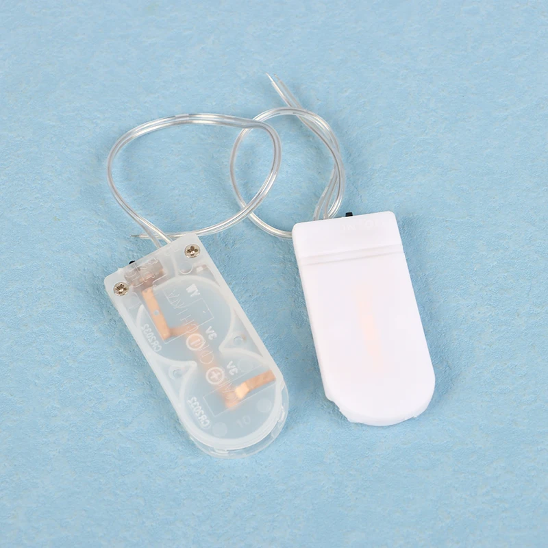 듀얼 슬롯 코인 셀 배터리 거치대 케이스 커버, ON-OFF 스위치 리드 와이어 포함, 6V 배터리 박스 DIY, CR2032 CR 2032 단추, 5 개