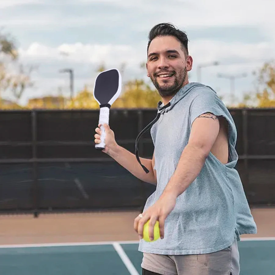 1 White Dessert Training Racket Pitbull Dessert Racket Carbon Fiber Frosted Pitbull Racquet Club Recommended