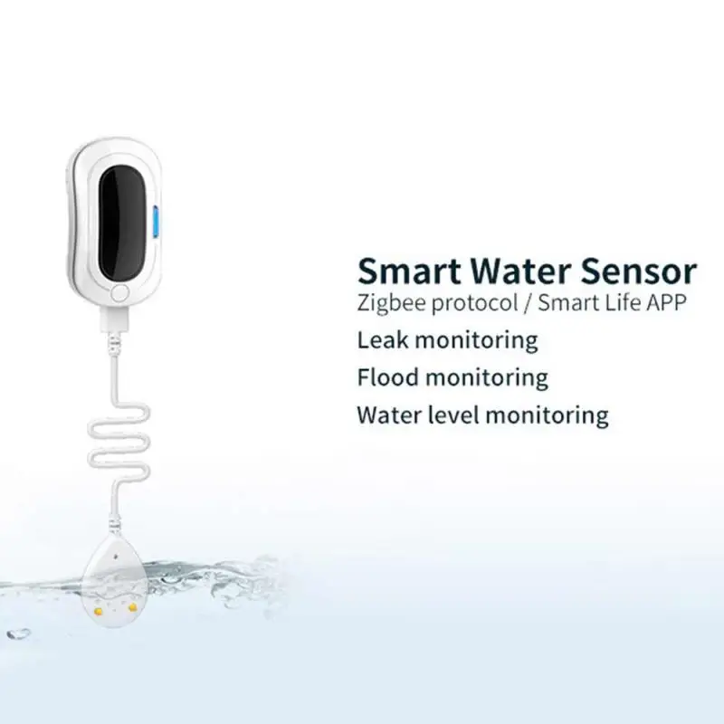 누수 알람 원격 모니터링 스마트 홍수 감지기, 스마트 센서, DC 5v1A, Tuya Zigbee3.0
