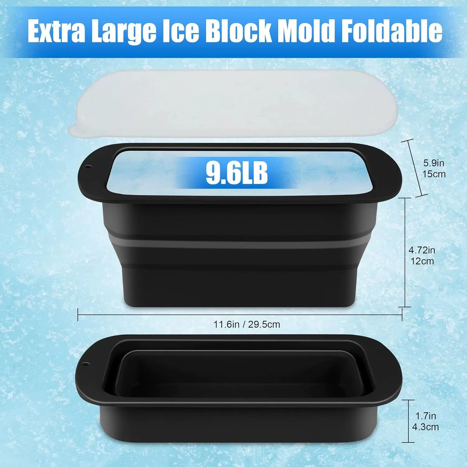 Grands Moules À Glaçons Carrés, Assortiment De Bacs À Glaçons