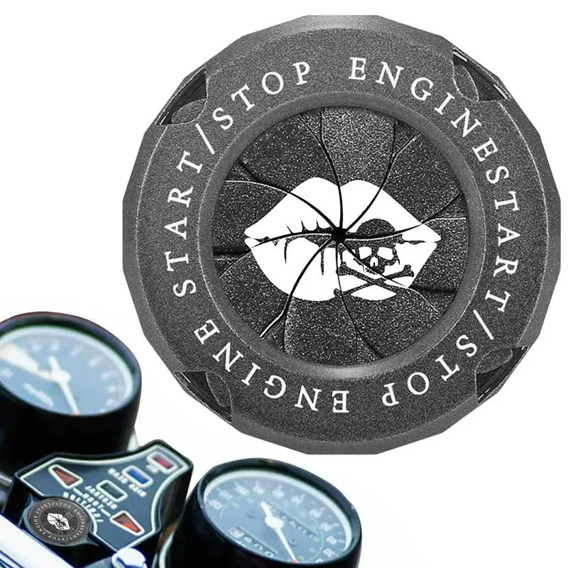 Car Moto Engine Start Stop Button Cover Rotary Antigraffio Engine Girevole Protezione Cap Decorazione D'Interni Decor Sticker